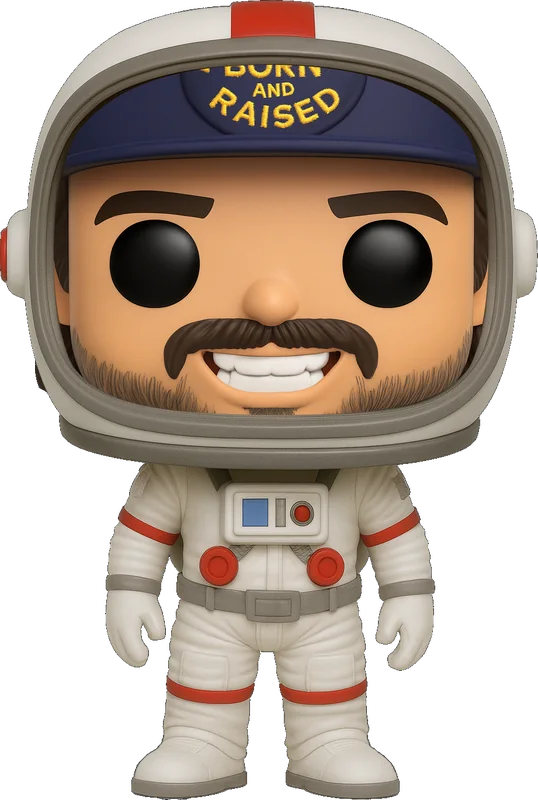 Oscar Diaz as an astronaut figurine